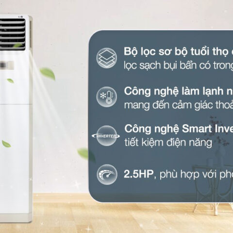 Máy lạnh tủ đứng LG Inverter 2.5 HP ZPNQ24GS1A0